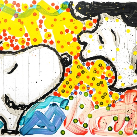 トム・エバハートの絵画作品　タイトルは、DRAMA QUEEN